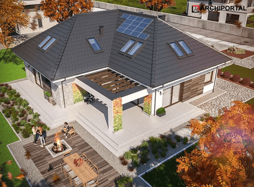 Wizualizacja domu jednorodzinnego Padme 6