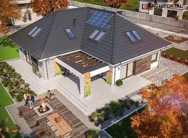 Wizualizacja domu jednorodzinnego Padme 6