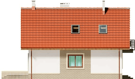 Elewacja lewa domu jednorodzinnego Puk 2