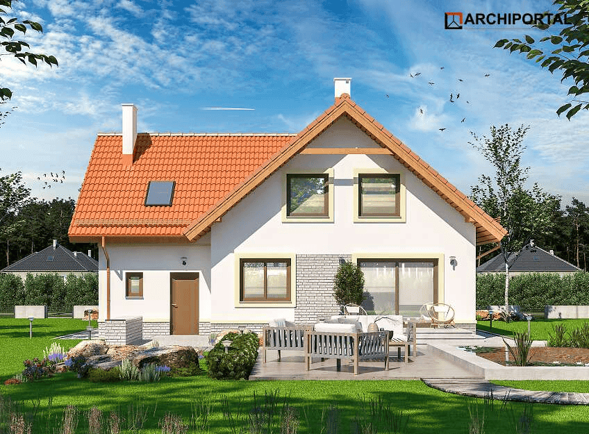 Wizualizacja domu jednorodzinnego Puk 2