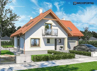 Wizualizacja domu jednorodzinnego Puk 2