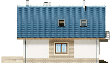 Elewacja lewa domu jednorodzinnego Puk 2 G2