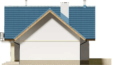 Elewacja prawa domu jednorodzinnego Puk 2 G2