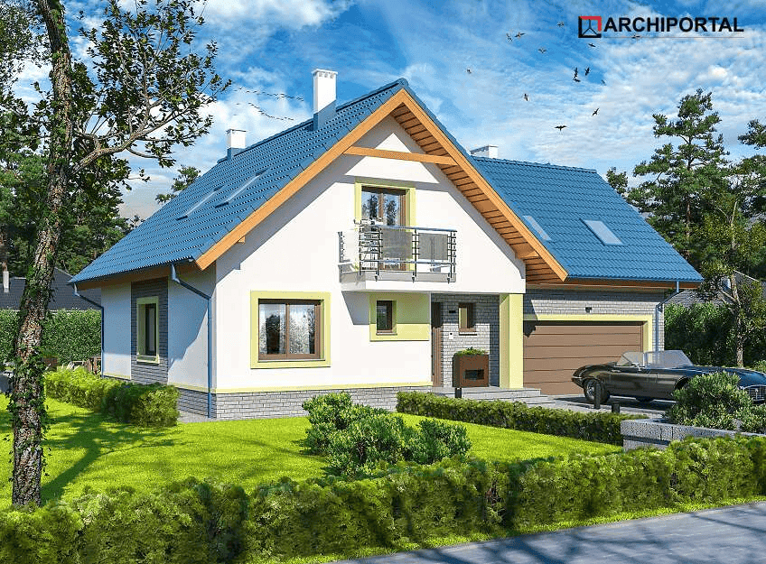 Wizualizacja domu jednorodzinnego Puk 2 G2