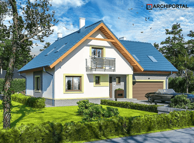 Wizualizacja domu jednorodzinnego Puk 2 G2