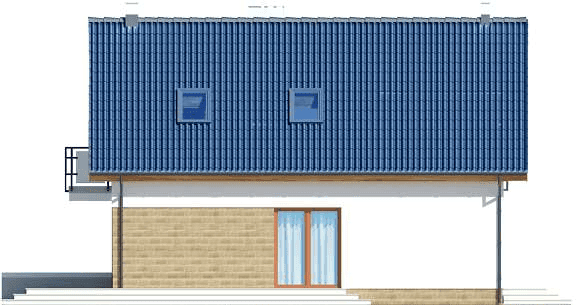 Elewacja lewa domu jednorodzinnego Puk 3