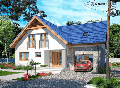 Wizualizacja domu jednorodzinnego Puk 3