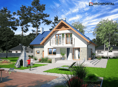 Wizualizacja domu jednorodzinnego Puk 3