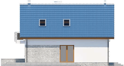 Elewacja lewa domu jednorodzinnego Puk 3 G2