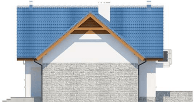 Elewacja lewa domu jednorodzinnego Puk 3 G2