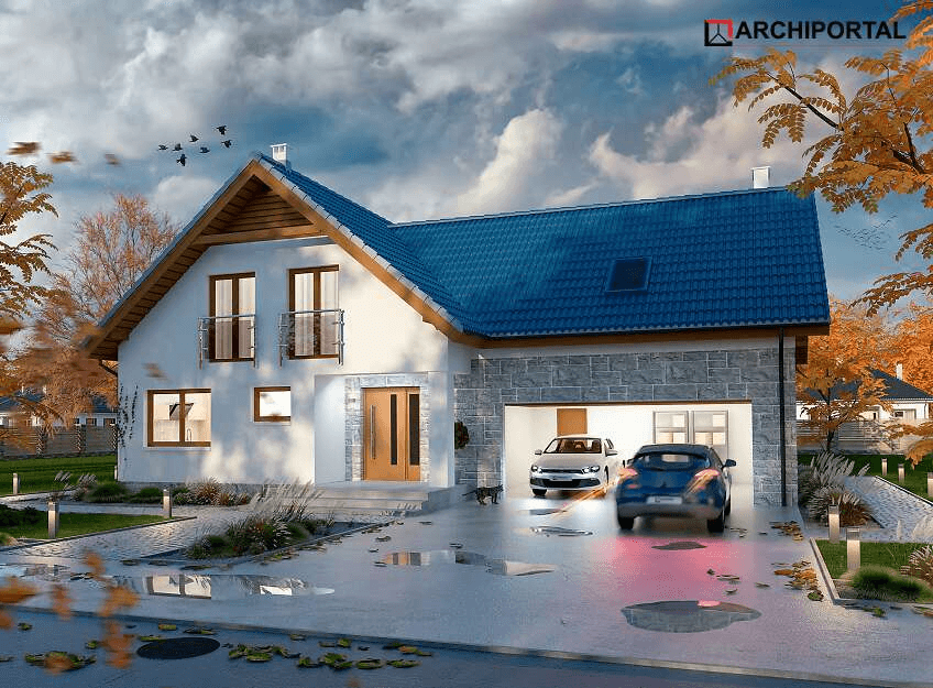 Wizualizacja projektu domu Puk 3 G2