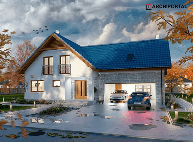 Wizualizacja projektu domu Puk 3 G2