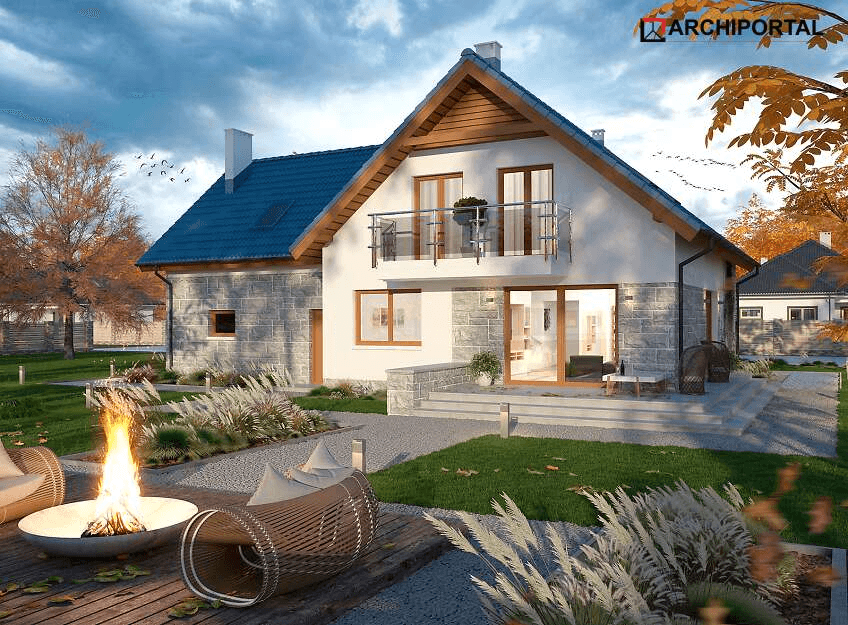 Wizualizacja projektu domu Puk 3 G2