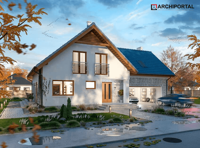 Wizualizacja projekt domu Puk 3 G2