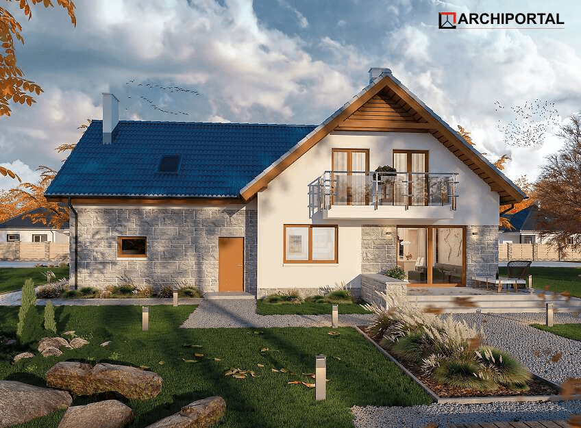 Wizualizacja projekt domu Puk 3 G2