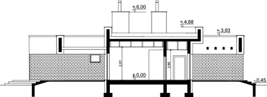 Przekrój domu jednorodzinnego Ronin