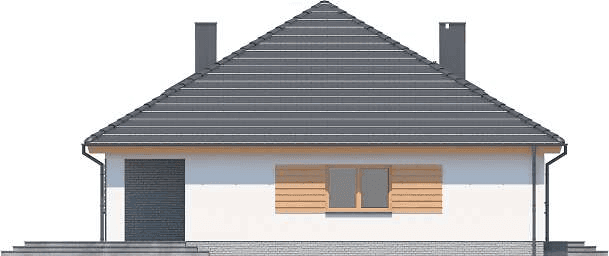 Elewacja lewa domu jednorodzinnego Serafin 3