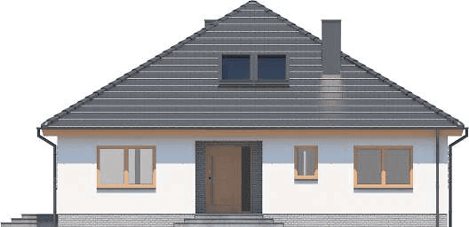 Elewacja frontowa domu jednorodzinnego Serafin3