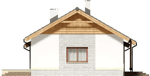 Elewacja lewa domu jednorodzinnego Talent paliwo stałe