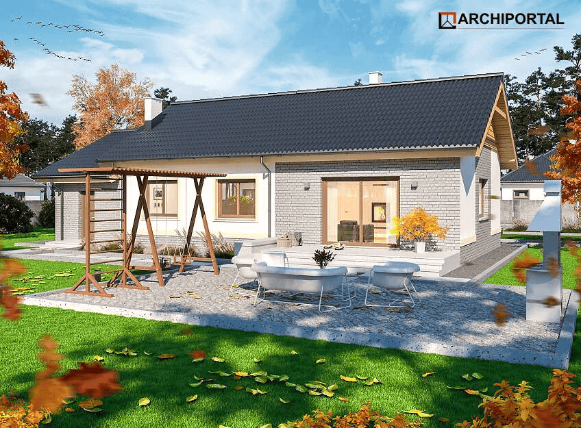 Wizualizacja domu jednorodzinnego Talent paliwo stałe