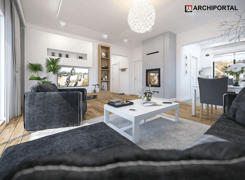 Wizualizacja domu jednorodzinnego Talent paliwo stałe