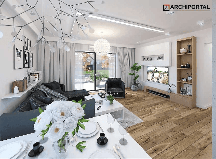 Wizualizacja domu jednorodzinnego Talent paliwo stałe