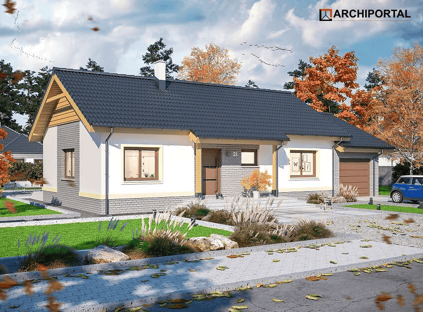 Wizualizacja domu jednorodzinnego Talent paliwo stałe