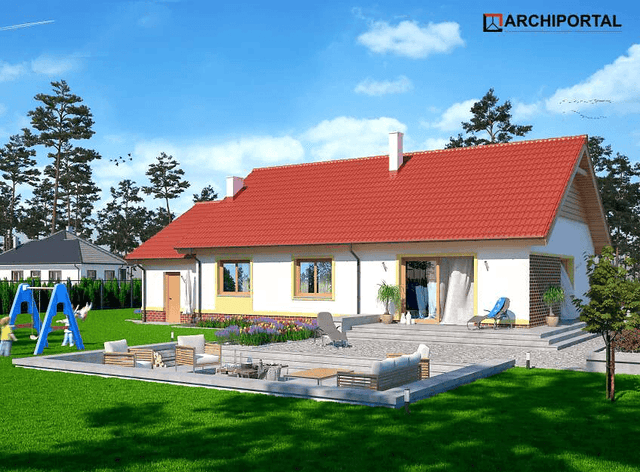 Wizualizacja domu jednorodzinnego Tamara