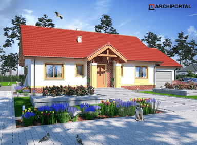 Wizualizacja domu jednorodzinnego Tamara