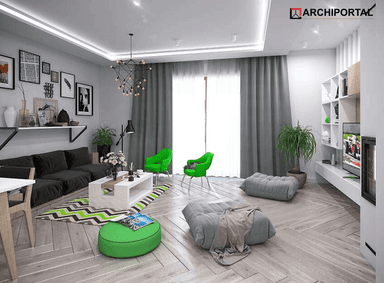 Wizualizacja domu jednorodzinnego Tamara