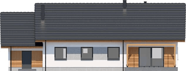 Elewacja tylna domu jednorodzinnego Tamara 3