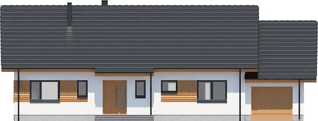 Elewacja frontowa domu jednorodzinnego Tamara 3