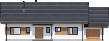 Elewacja frontowa domu jednorodzinnego Tamara 3