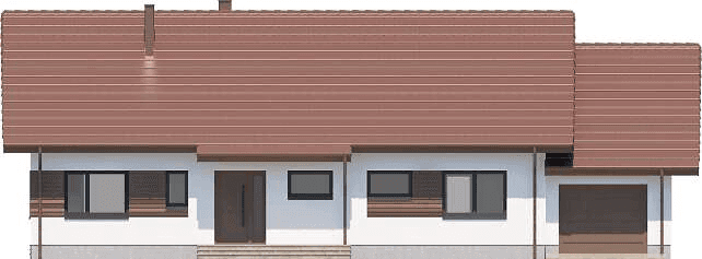 Elewacja frontowa domu jednorodzinnego Tamara 4