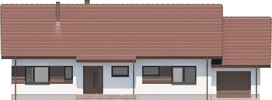 Elewacja frontowa domu jednorodzinnego Tamara 4