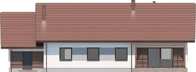 Elewacja tylna domu jednorodzinnego Tamara 4