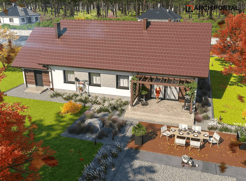 Wizualizacja domu jednorodzinnego Tamara 4