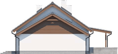 Elewacja prawa domu jednorodzinnego Tamara Modern G2