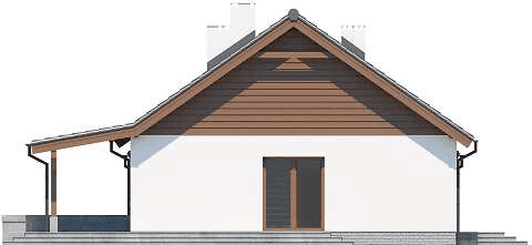 Elewacja lewa domu jednorodzinnego Tamara Modern G2