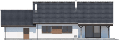 Elewacja tylna domu jednorodzinnego Tamara Modern G2