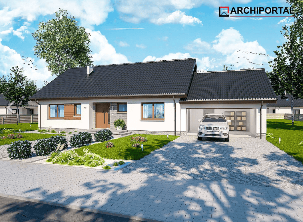Wizualizacja domu jednorodzinnego Tamara Modern G2