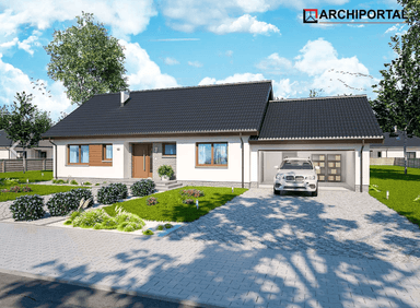 Wizualizacja domu jednorodzinnego Tamara Modern G2