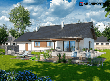 Wizualizacja domu jednorodzinnego Tamara Modern G2