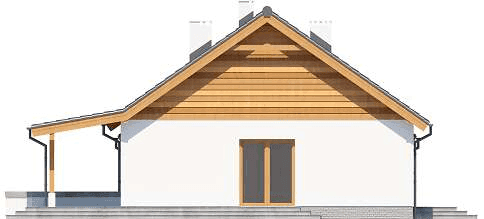 Elewacja lewa domu jednorodzinnego Tamara Modern WZ G2