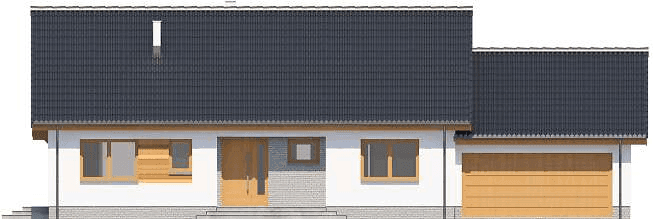 Elewacja frontowa domu jednorodzinnego Tamara Modern WZ G2