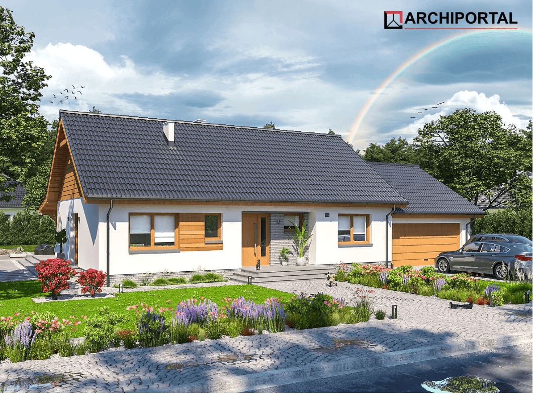 Wizualizacja domu jednorodzinnego Tamara Modern WZ G2