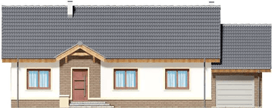 Elewacja frontowa domu jednorodzinnego Tamina 2