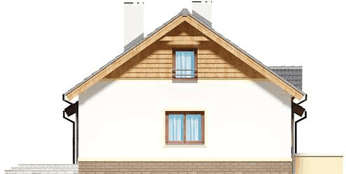 Elewacja lewa domu jednorodzinnego Tamina 2