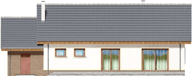 Elewacja tylna domu jednorodzinnego Tamina 2