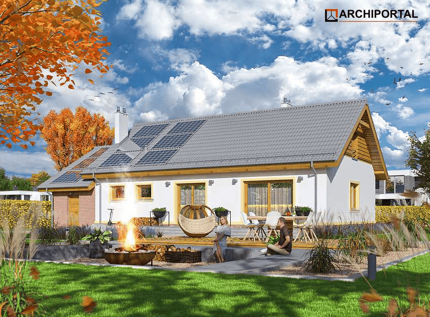 Wizualizacja domu jednorodzinnego Tamina 2